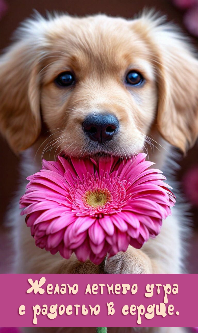 Открыть в полном размере Желаю летнего утра с радостью в сердце.