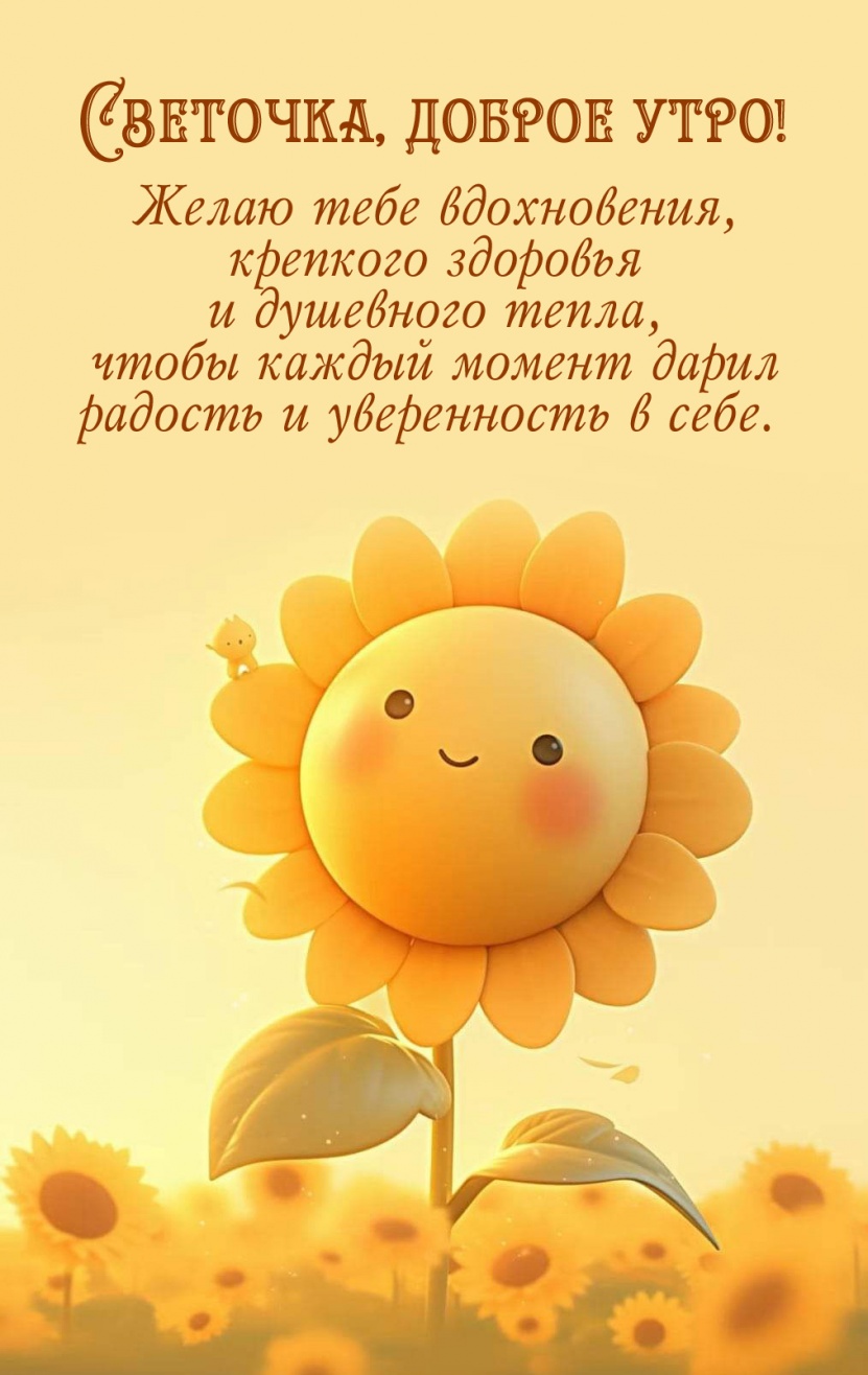 Открыть в полном размере Желаю тебе вдохновения, крепкого здоровья и душевного тепла