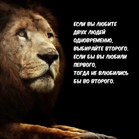 Если вы любите двух людей одновременно, выбирайте второго.