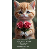 Удачного желаю дня, тепла, уюта и веселья.