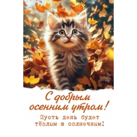 С добрым осенним утром! Пусть день будет тёплым и солнечным!