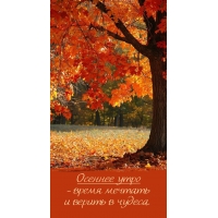 Осеннее утро — время мечтать и верить в чудеса.
