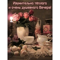 Изумительно тёплого и очень душевного Вечера!