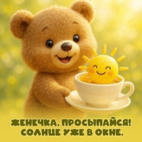 Женечка, просыпайся! Солнце уже в окне.