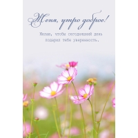 Пусть сегодняшний день подарит тебе уверенность.