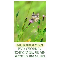 Пусть сегодня ты почувствуешь как мир улыбается тебе в ответ