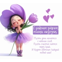 С добрым утром, милая подруга!