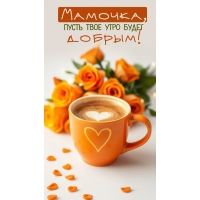 Мамочка, пусть твое утро будет добрым!